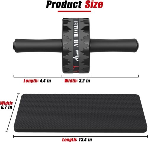 Ab Roller Wheel, Abs Workout Equipment for Abdominal & Core Strength Training, H - Picture 4 of 5