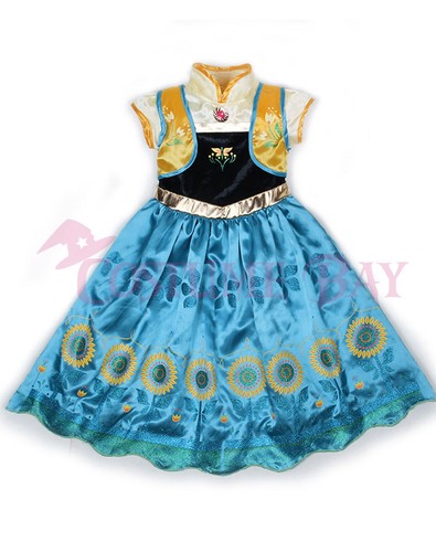 New Disney Cinderella Frozen Elsa Anna Olaf Girls Princess Costume Fancy Dress - Picture 6 of 59