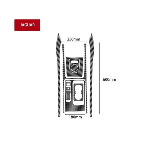 Kit de ajuste de panel de cambio de marcha para consola de fibra de carbono real para Jaguar F-pace X761 - Imagen 5 de 5
