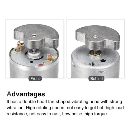 Vibration Motor DC 12V 5000RPM Double Shaft Strong Vibrating DC Motor 2pcs - Imagen 4 de 5