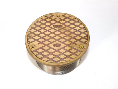 ZURN PB1400-RD-3 Floor Cleanout Cover, 57476-1, Bronze | eBay
