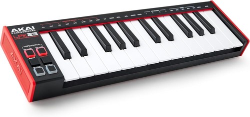 Portable USB MIDI Keyboard Controller with 25 Responsive Synth Keys - Black - Picture 3 of 13