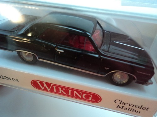 WIKING  1964  CHEVROLET  MALIBU   BLACK   HO  1/87   PLASTIC - Picture 2 of 2