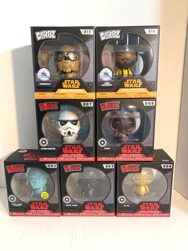 Funko Dorbz STAR WARS Lot de 7 Dark Vador (x2), C3-PO, Stormtrooper, Chewbacca