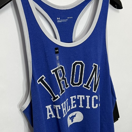 Under Armour Project Rock Training Iron Athletic Bull Tank Men Large 1369608-400 - Picture 4 of 11