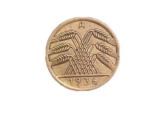 1936 Germany 5 Reichspfennig — photo from the most recent tracked eBay sale