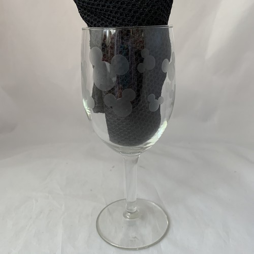 Vaso de vino grabado con cabeza esmerilada de Disney Mickey Mouse - Imagen 5 de 7