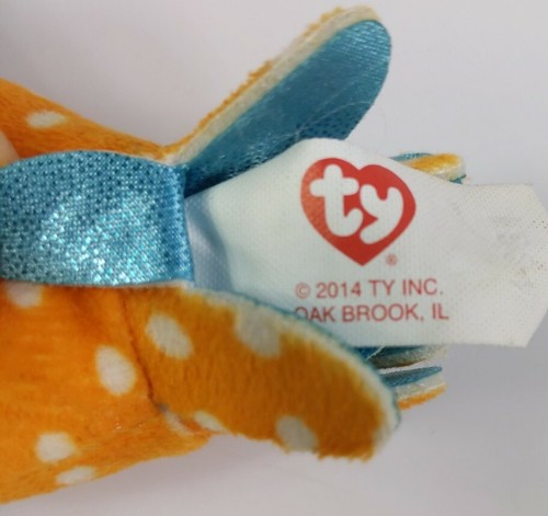 McDonald's Ty Mini Beanie Babies Orange Ollie 3 1/2" - Picture 5 of 8