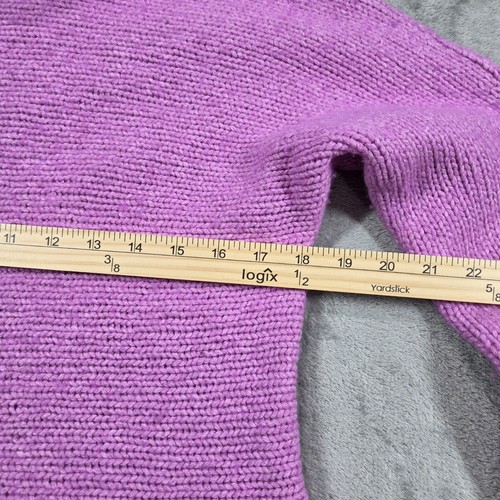 Lauren Ralph Lauren Sweater Womens arge P Purple Wool Blend Preppy Turtleneck - Picture 6 of 7