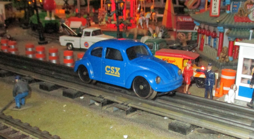 MTH 30-2536 CSX Blue Pwr'd Volkswagen Inspection Car O/027 ga wks/ Lionel 2002 - Picture 7 of 13