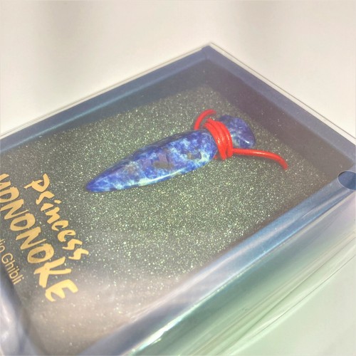 Princess Mononoke 25th Anniv. Natural Stone Pendant Necklace Studio Ghibli F/S - Picture 10 of 12