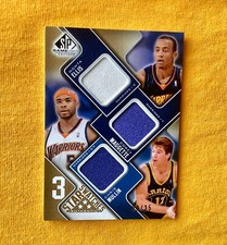 2009-10 SP GAME USED 3 STAR SWATCHES ELLIS/MAGGETTE/ MULLIN GU SWATCH 20/35