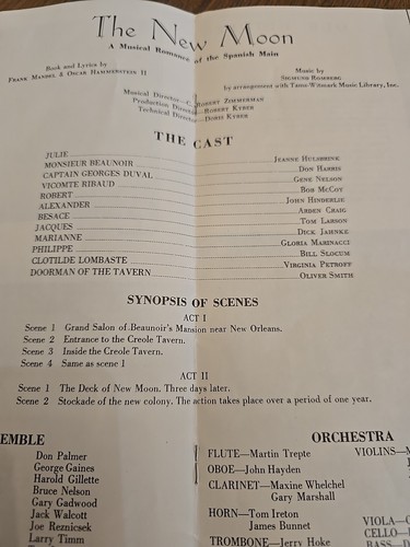New Moon Broadway Musical Program 1953 Portland Oregon - Picture 3 of 10