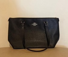 Coach Outline Signature Zip Tote, Large - IMBlack