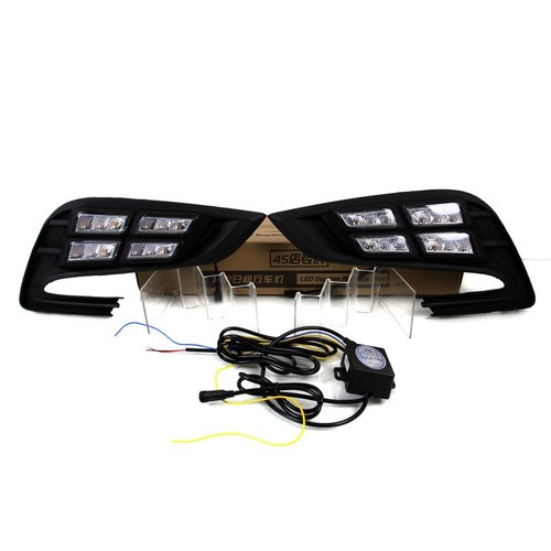 DRL LED Daytime Running Light Fog Lamp For Buick Encore Opel Mokka 2017+ Turn - Picture 2 of 11