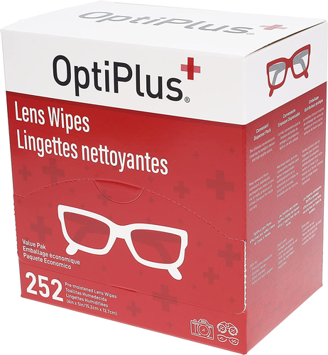 Optiplus Eyeglass Lens Wipes L Pre-Moistened L Cleaning Wipes for Glasses, Compu - Picture 7 of 12