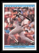 Pedro Munoz 1992 Donruss #305  Minnesota Twins