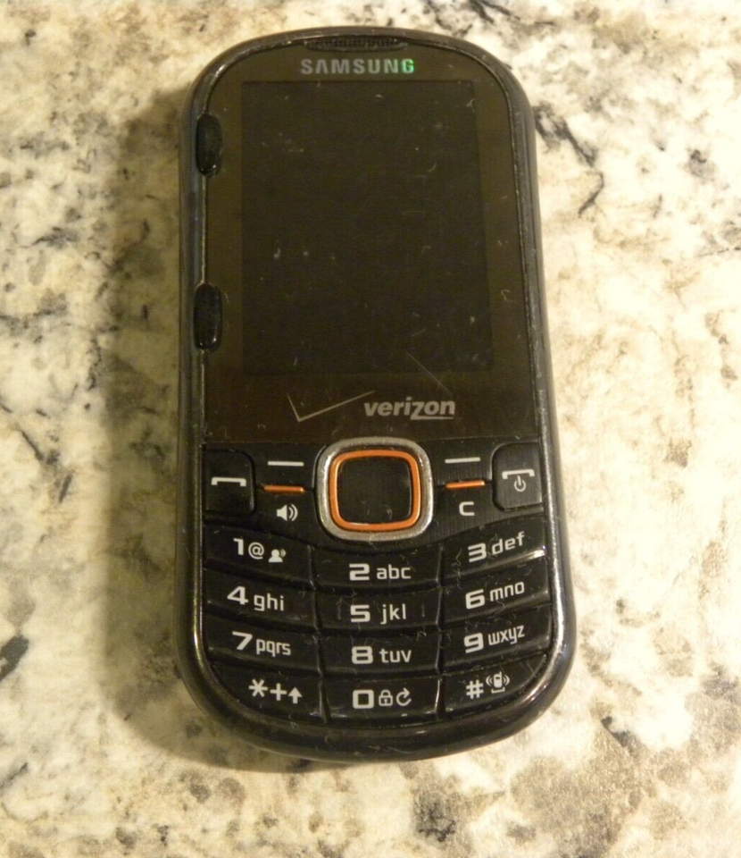 Samsung Intensity II Phone Verizon SCHU460 Black 2 slider qwerty