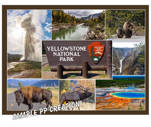 YELLOWSTONE NATIONAL PARK PHOTO FRIDGE MAGNET 4 X 3 inches TRAVEL - 第 1/1 張圖片
