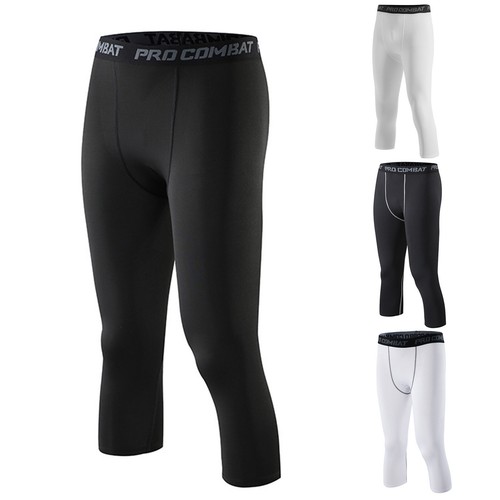 Men's Compression Pants Running Tight Gym Training Leggings Base Layer Bottoms