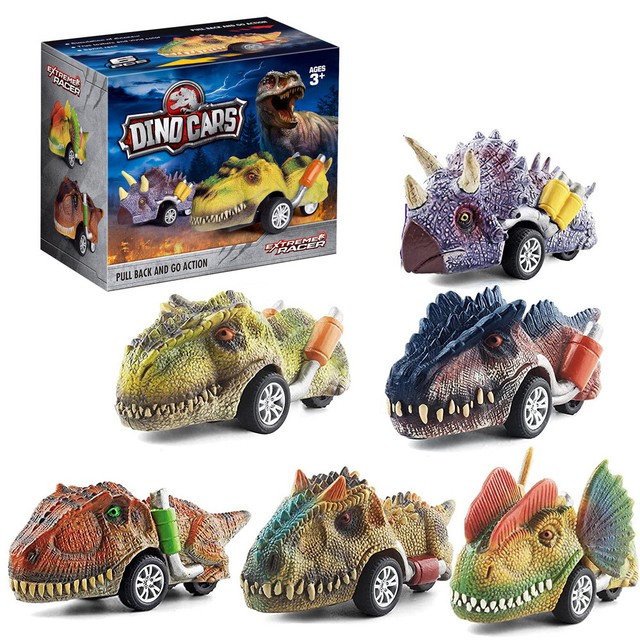 6Pcs Pull Back Car Toy Mini Dinosaur Truck Animal Dino Vehicle Kids Boys Gift 6Pcs Pull Back Car Toy Mini Dinosaur Truck Animal Dino Vehicle Kids Boys Gift