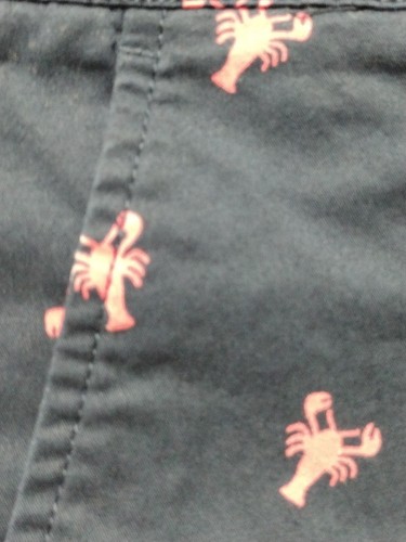 Pantalones cortos informales para mujer Nautica con 4 bolsillos negros con langostas rosas talla 8 - Imagen 5 de 11