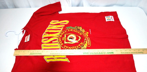 Vintage Washington Redskins NFL Red Gold Nutmeg Mills T-Shirt Size Youth large - Picture 9 of 10