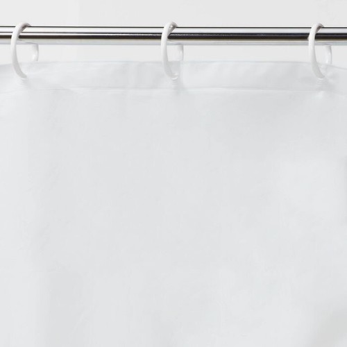Room Essentials Lightweight PEVA Shower Curtain Liner White - Easy Care - Weight - Picture 3 of 5