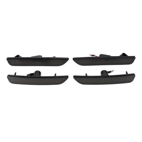 4x For 2010-2014 Ford Mustang Smoked Lens Front & Rear LED Side Marker Lights - Picture 12 of 12