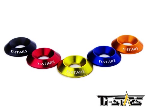 Rondella finitura svasata alluminio M5 M6 M8 M10 anodizzata nuova Tistars 10pz - Foto 3 di 20