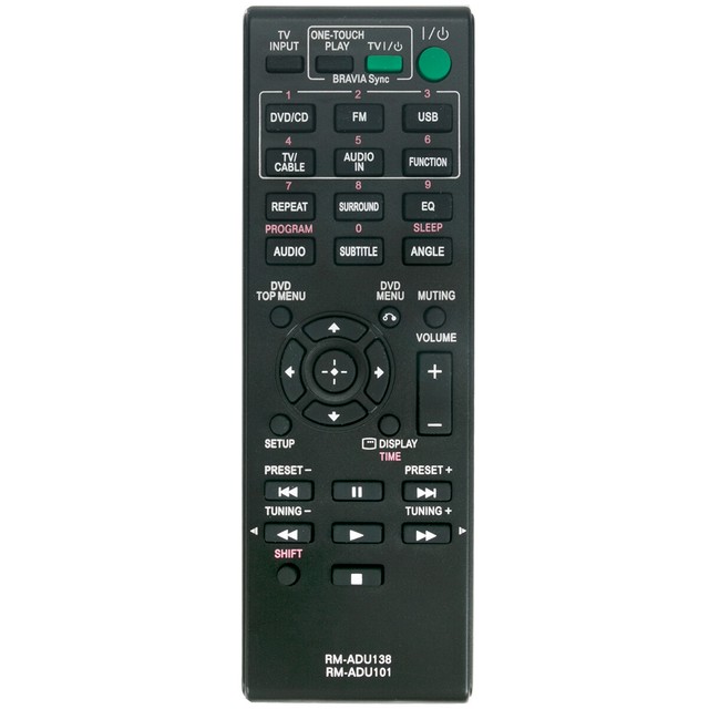 RMADU101 Replace Remote for Sony DAVTZ135 DAVTZ130 DVD Home Theatre