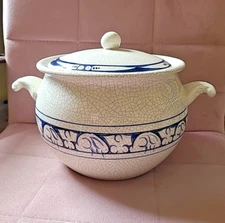 Dedham Pottery Potting Shed Rabbit Bunny Soup Tureen & Lid Never Used