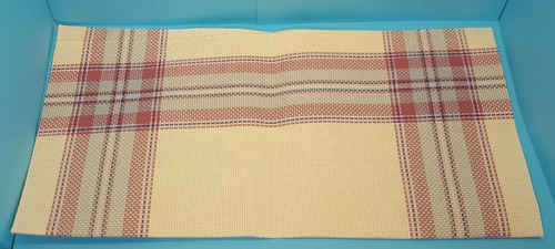 Hopscotch Tartan Plaid Pink Blue 14 Ct Aida Cross Stitch Fabric 15" x 15" - Picture 3 of 3