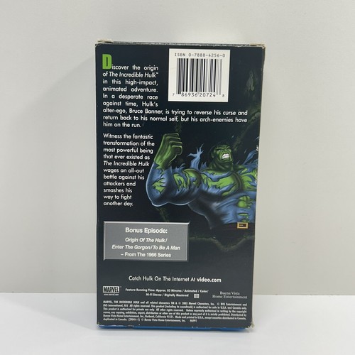 🔥RARE Blue VHS🔥The Incredible Hulk+ Bonus Episode-(VHS, 2003) - Foto 10 di 23