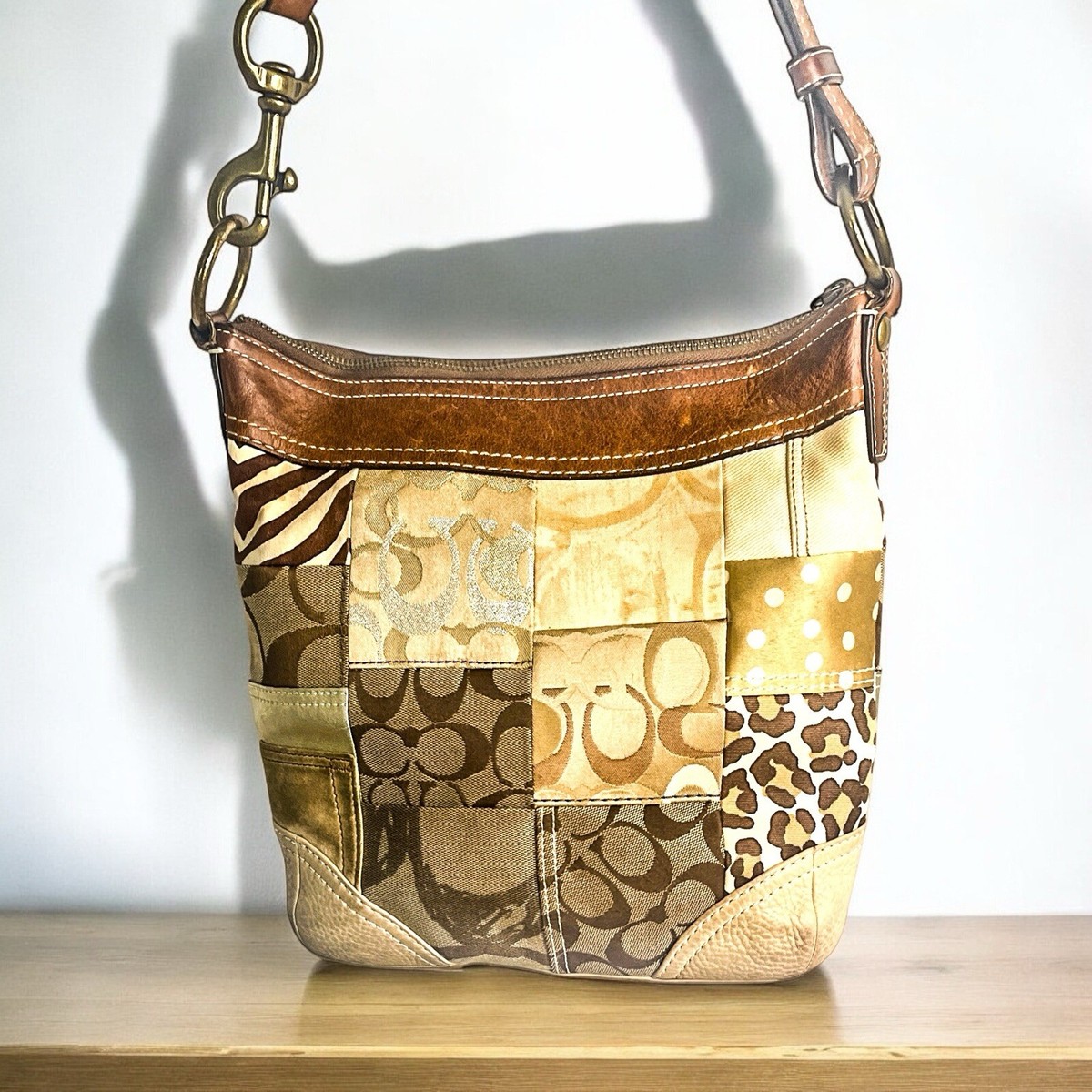 Coach Patchwork Shoulder Bag 11