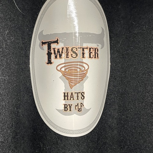 Twister Western Cowboy Hat Youth XL Black 100% Wool Rodeo Rancher Workwear - Picture 3 of 12