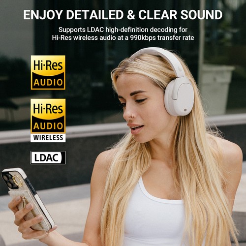 Edifier W830NB Active Noise Cancelling Wireless Bluetooth Over-Ear Headphones - Picture 23 of 28