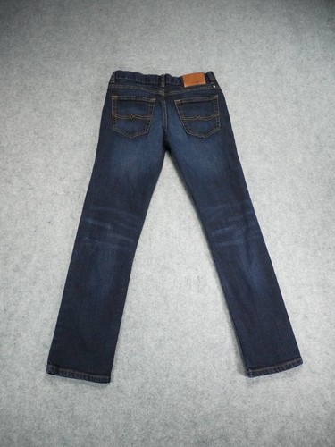 Lucky Brand Jeans Boy's Size 14 Dark Wash Blue Denim Authentic Skinny - Picture 12 of 14
