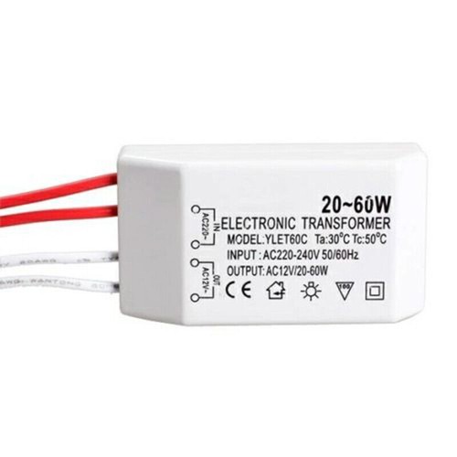 Trafo 20-60W 220V 12V AC Elektronischer Halogentrafo Transformator Treiber DA - Bild 4 von 8