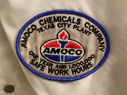Vintage Pla-Jac by Dunbrooke Men’s (size Large 44-46) Windbreaker Jacket AMOCO - Picture 4 of 11