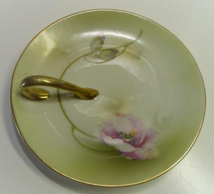 PLACA DE PORCELANA ANTIGUA PRUSSIA ROYAL RUDOLSTADT con mango - Imagen 2 de 4