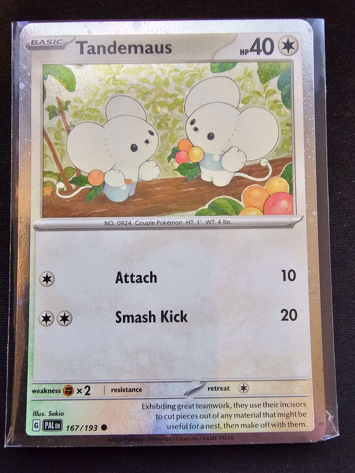 Tandemaus 167/193 Cosmos Holo - Paldea Evolved - Pokémon TCG - (NM)