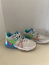 Nike LeBron Witness 7 VII Shoes Mens 9 Gray Fog Multicolor Basketball Sneaker