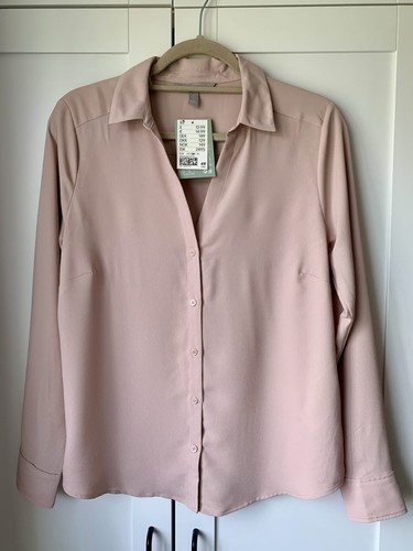 *NEU* H&M Damen Smart Shirt Bluse Altrosa Größe M Neu mit Etikett