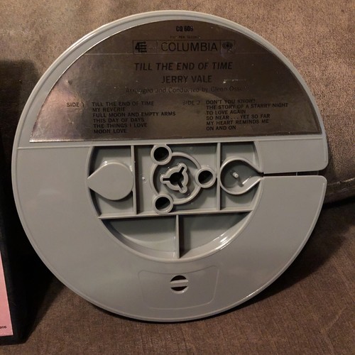 JERRY VALE "Till The End Of Time" 7 1/2 ips Reel To Reel Tape CQ 609 - Imagen 2 de 5