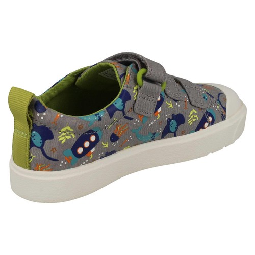 Entrenadores informales de lona ""City Vibe K"" para niños Clarks - Imagen 47 de 50