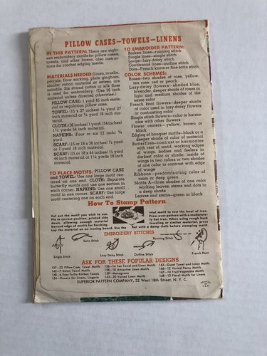 Vintage Superior Transfer Heißbügeln Stickmuster #141 unbenutzt - Bild 10 von 10