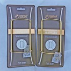2 New Tripar  10" to 14"  Brass Plate Display Hangers Free US Shipping