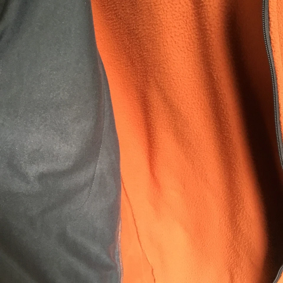 Chaqueta Para Hombres FREE COUNTRY Naranja Quemado Con Capucha Vellón y Poliéster Talla M Foto 3 de 4