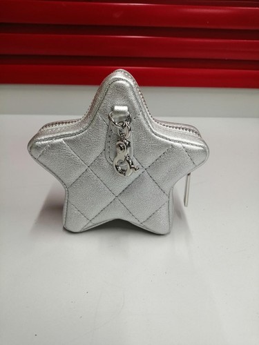 CHANEL Star Accessory Pouch Silver with Star Motif Authentic - Picture 2 of 9